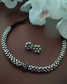 German Silver Beaded Necklace Set