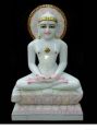 Pandey murti kalakar Printed Marble Jain Mahaveer Statue