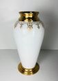 White and Gold Flower Vase