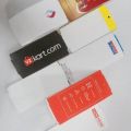 white paper barcode tag roll