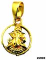 Brass micro gold plated ganapathy  pendant