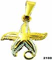 Gold plated star fish pendant