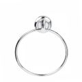 Round Chrome Polished veer stainless steel flange towel ring