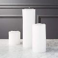 Pure White Non Scented Pillar Candle