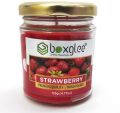 Strawberry Scented Big Jar Glass Candle