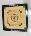 Brown Printed Polished wooden carrom board