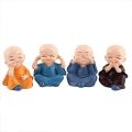 Polyresin Glossy RVS baby monk statues set