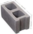 Square Grey Concrete Hollow Blocks