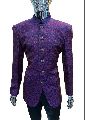 Brocade Fabric Printed Full Sleeve Stitched self print jodhpuri suit