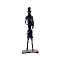 Wrought Iron Tribal Mother Child Figurine