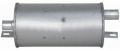 Round Silver New aluminum forklift silencer