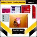 Mild Steel Automatic Semi Automatic Manual 10-50kg Black Red Brown All Colors Available 220V New 1-3kw SAFEX INC Sanitary Napkin Vending Machine