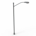 Grey frp arm street light pole