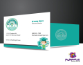 Purpple Designs business card designing