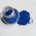 Blue abs plastic granules