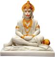 Vinayak Art & Marble Multicolors Printed marble hanuman ji statue