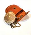 Handmade Brass Personalized Engraved Pocket Compass - Customizable Luxury Nautical Gift by Alvi and Co