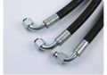 Steel Round Silver 90 degree bend hose fitting