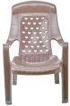 SAMRUDDHI IND. Plastic Polished Brown Creamy Light Brown relaxo chair