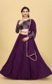 Silk Polyester Georgette Available in Many Colors Half Sleeve designer lehenga choli