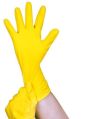 Multicolor Plain latex polymer chlorinated household glove