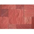 56 X 56 Inch Red Rough Sandstone Slab