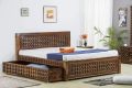Rectangular designer wooden sofa bed