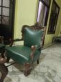 NFH green wooden sofa chair