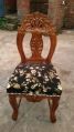 Brown And Black NFH leather seat wooden chair
