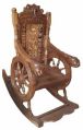 Sheesham Wood Polished Brown New teak wood rocking chair