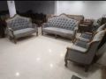 Wooden Grey Sofa Set