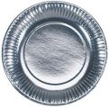 Silver Foil Round New silver paper plate
