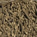 Brown Hard biomass fuel briquettes