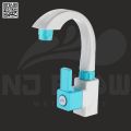 NJ Flow Blue - White PTMT ep- 1007 swan neck tap