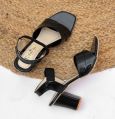 Vs1 Fashion Mode Genuine Leather As Per Requirement ladies solid ankle strap heels