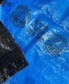 Sarwati Polymers metallic blue hdpe laminated fabric