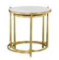 Golden Plain iron marble stool