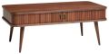 Polished Rectangular Brown Plain mah036 wooden coffee table