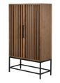 Polished Brown mah058 wooden iron cupboard