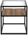 MAH072 Wooden Iron Side Table