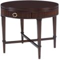 Polished Round Black Plain Wooden Center Table