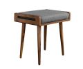 Polished Brown Plain Wooden Stool