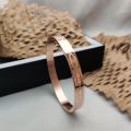 Copper Golden Printed Polished Bracelets lupa Mens Fashion Accessories