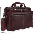 Pu Leather Brown Plain Mens Leather Bag