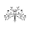 Wrought Iron Tree Shaped Wall Hanging Candle Stand