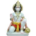 Marble Sitting Hanuman Statue