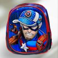 Polyester Available in Different Color Printed kids captain america bag