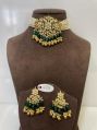 MJ-S-623 Yellow and Dark Green Necklace Set