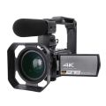 Video Camera Camcorder, HDR 4K UHD 30MP 16X Digital Zoom WiFi IR Night Vision Video Vlogging Camera,