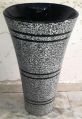 Glass Damaru Pedestal Wash Basins